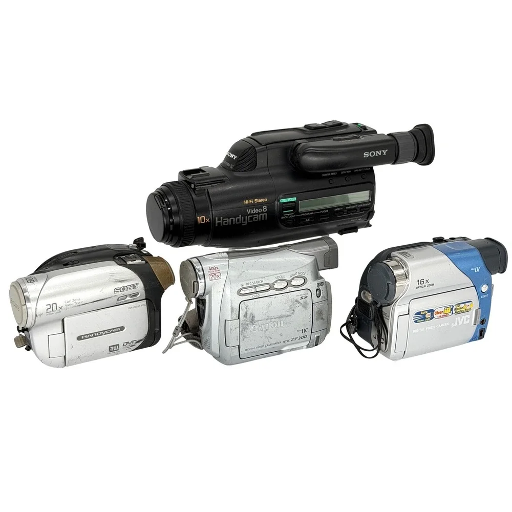 Sony Canon JVC Camcorder Lot CCD-FX510 DCR-DVD92 ZR200 GR-D270U Parts Repair